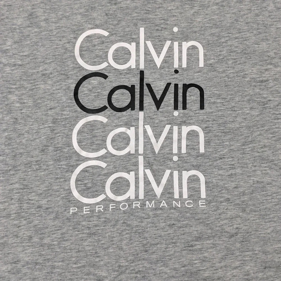 Calvin Klein Performance Sleeveless Boxy Crop Top, Color Gray Size L - Picture 6 of 14